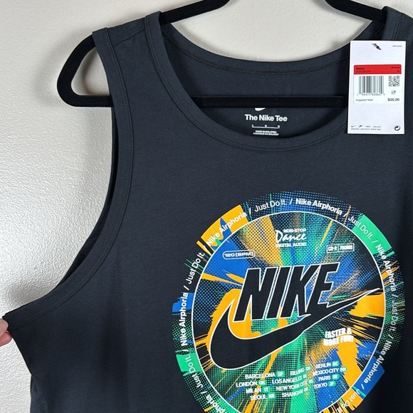 NWT Men’s Nike Airphoria Black Tank Top - Picture 6 of 10